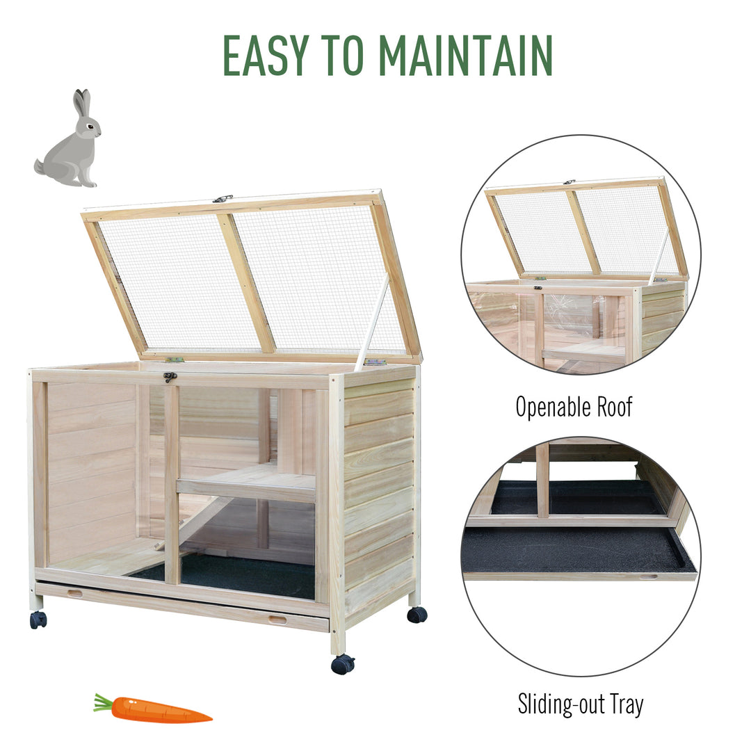 Small Animals Guinea Pigs Hutches Fir Wood Indoor Hutch