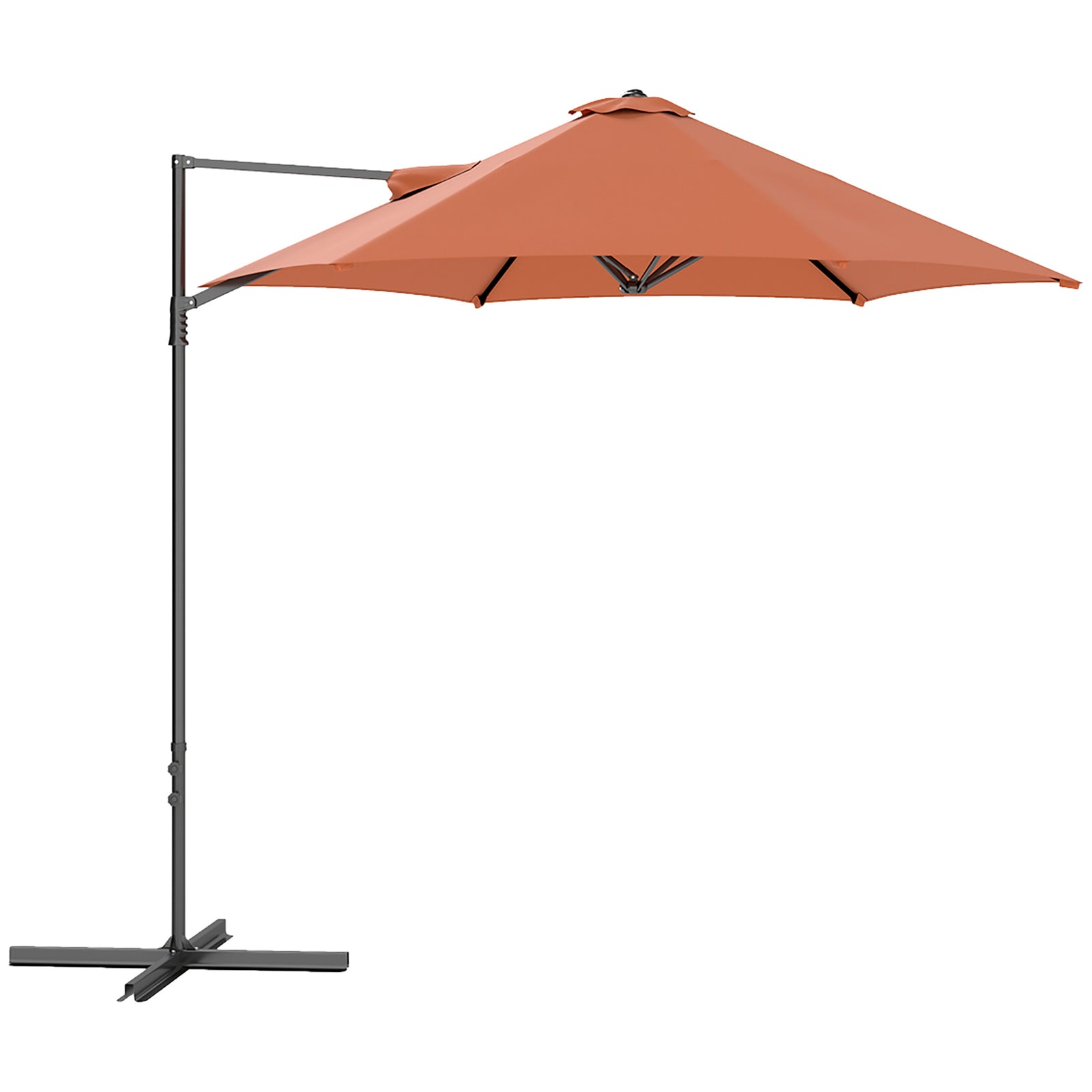 2.5m Rotating Cantilever Parasol - Orange