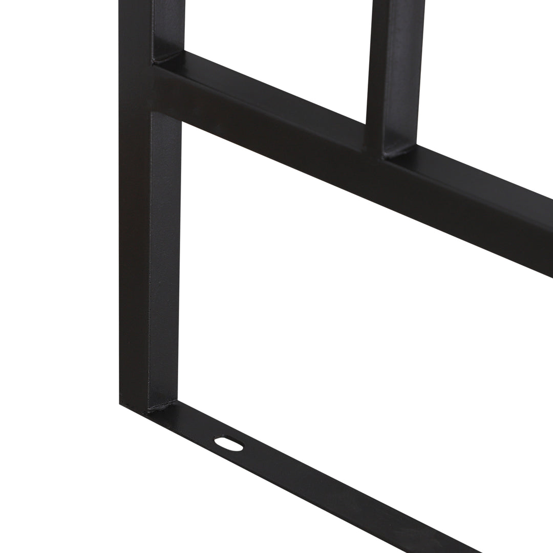 Metal Frame Bench W/Arch, 114Lx60Wx206H cm-Grey