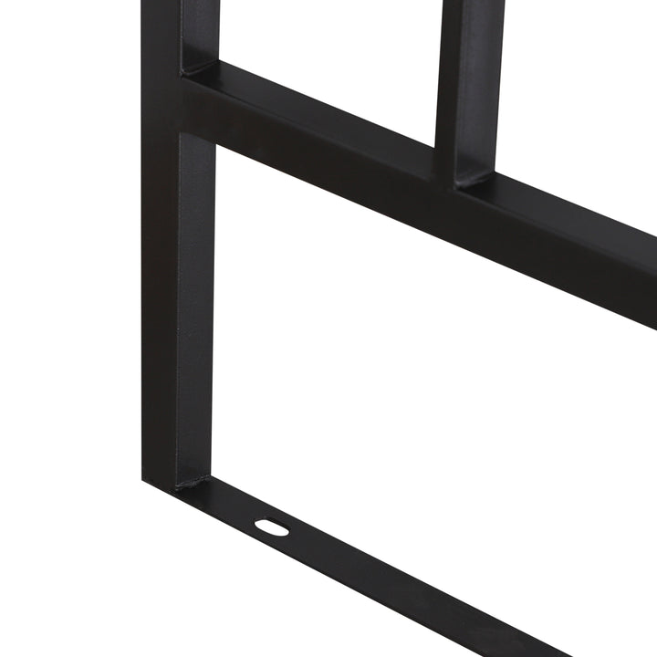 Metal Frame Bench W/Arch, 114Lx60Wx206H cm-Grey