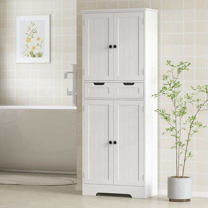 Tall Bathroom Cabinet, Freestanding Bathroom Storage Cabinet with Draw