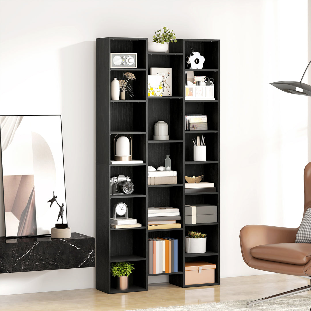MCL 21-Compartment Bookshelf - Black
