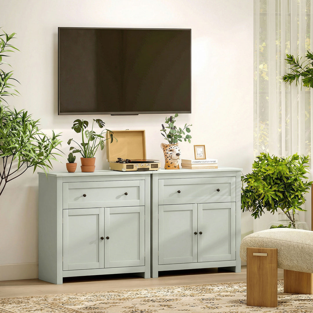 Sideboard Storage Cabinet, Modern Kitchen Cupboard with Adjustable She