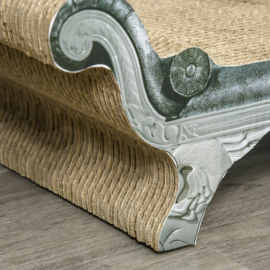 MCL Cat Scratching Board Cardboard Cat Scratchers Lounger, 60 x 29 x 26.5cm