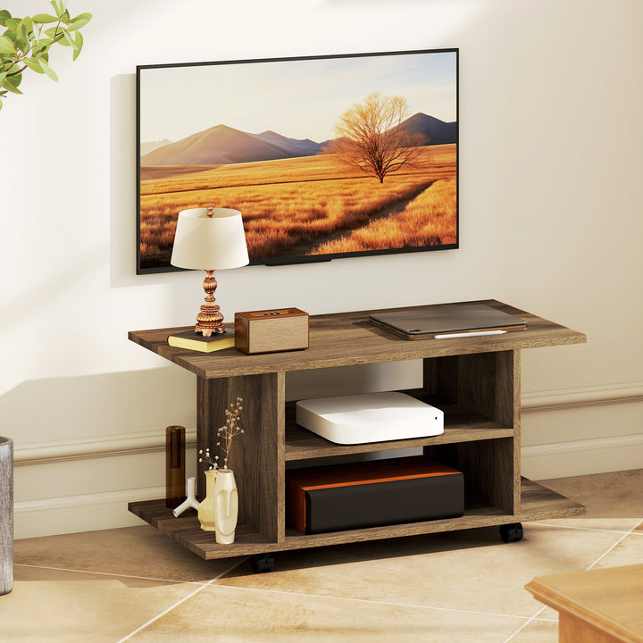 Modern TV Cabinet Stand Storage Shelves Table Mobile Bedroom Furniture