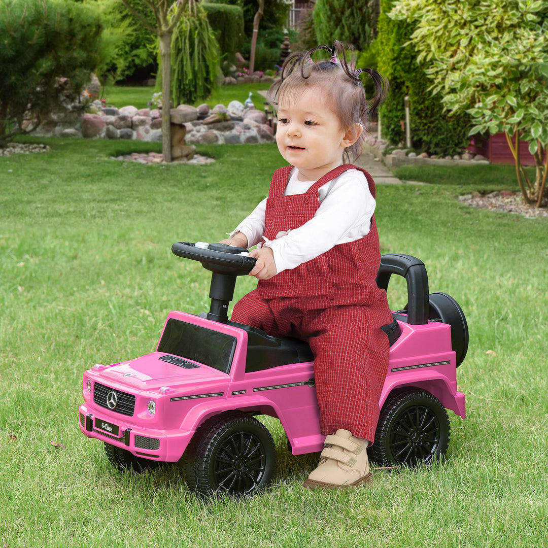 MCL 3 in 1 Kids Ride On Car G350 Licensed Foot To Floor Slider Toddler Push Along NO POWER Pink 12-36 months