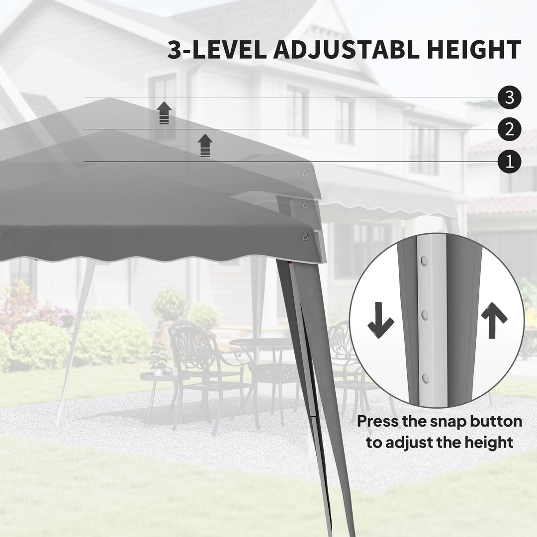 2.5 x 2.5M Pop up Garden Tent - Grey