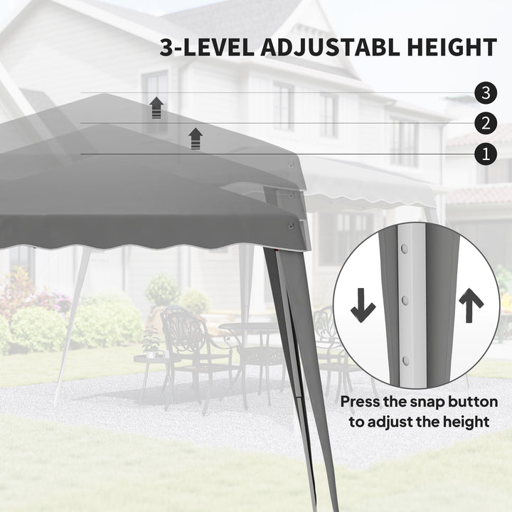 2.5 x 2.5M Pop up Garden Tent - Grey