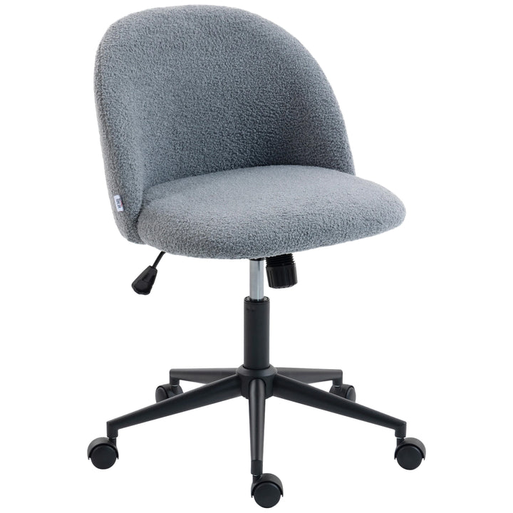 Teddy Fleece Office Chair with Wheels
