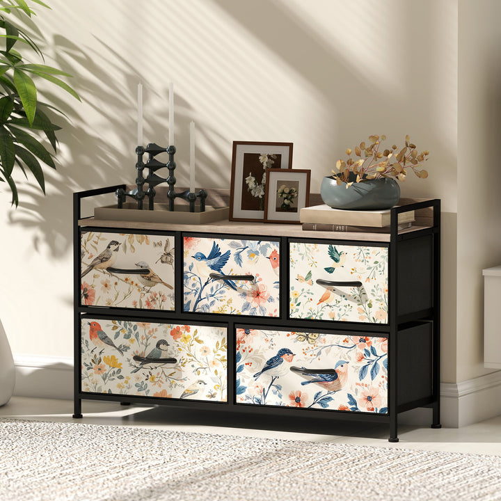 5-Drawer Chest of Drawers - White