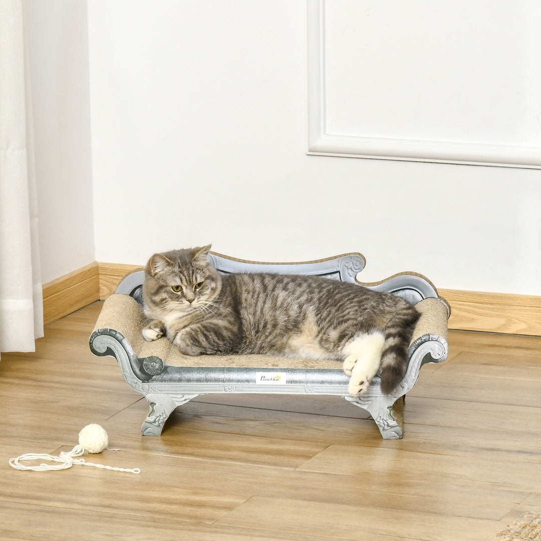 MCL Cat Scratching Board Cardboard Cat Scratchers Lounger, 60 x 29 x 26.5cm