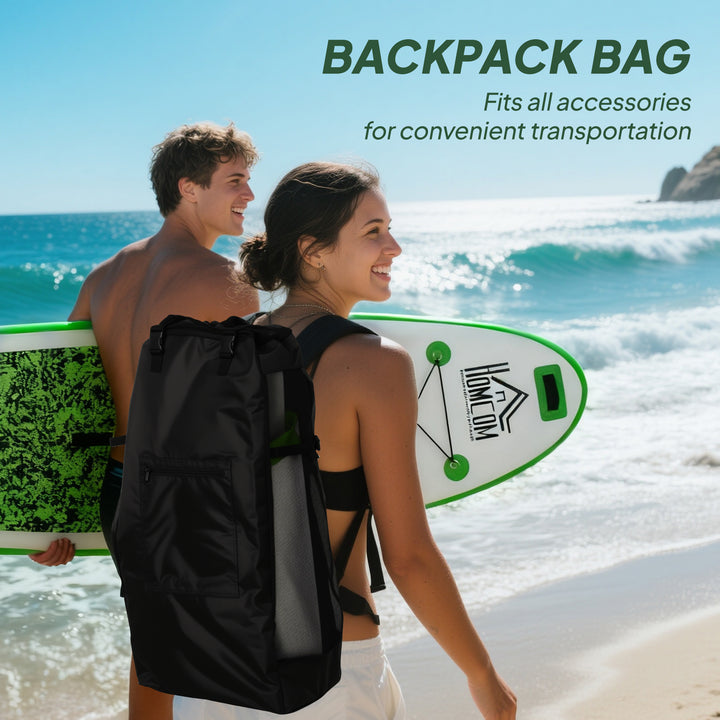 MCL Inflatable Stand Up Paddle Board, 10' x 30" x 4", Non-Slip SUP, with ISUP Accessories, Hand Pump, 3 Fins, Adj Paddle for Youth Adult Beginners/Experts