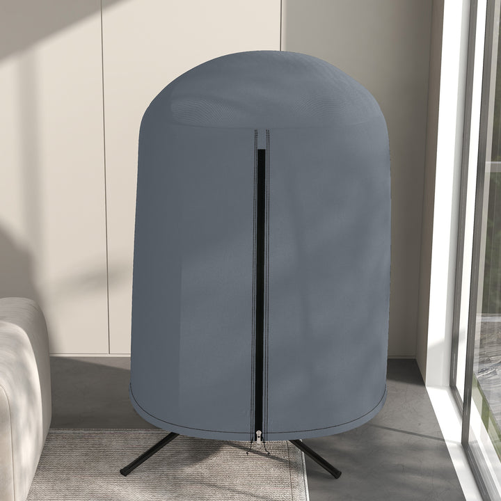 190 x Φ128cm Hanging Egg Chair Furniture Cover - Grey