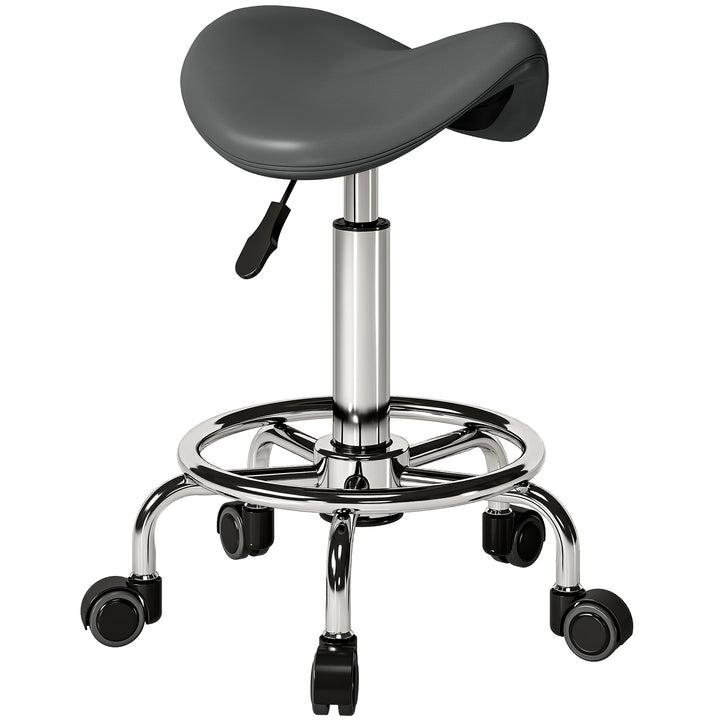 Salon Saddle Stool, Rolling Saddle Chair for Massage, Spa, Clinic, Bea