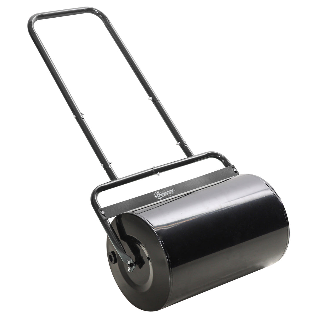 MCL 38L Fillable Cylinder Steel Lawn Roller - Black