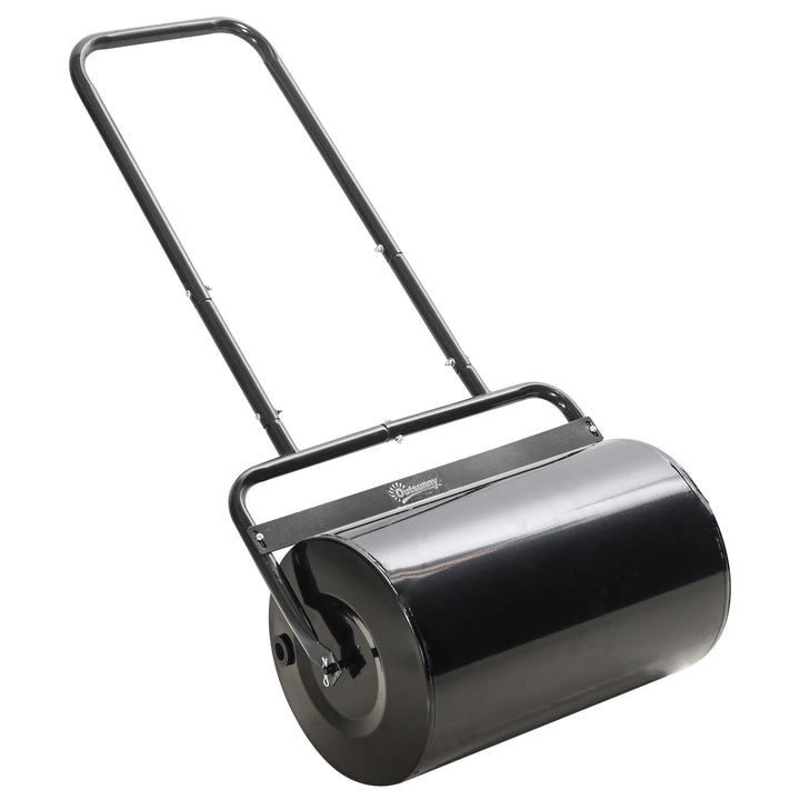MCL 38L Fillable Cylinder Steel Lawn Roller - Black