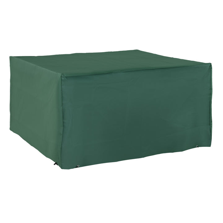 MCL Outdoor Garden Furniture Cover Waterproof, Anti-UV 600D Heavy Duty Oxford Fabric Patio Furniture Cover for Rectangular Sofa Table Set, Green, 135 x 135 x 75 cm