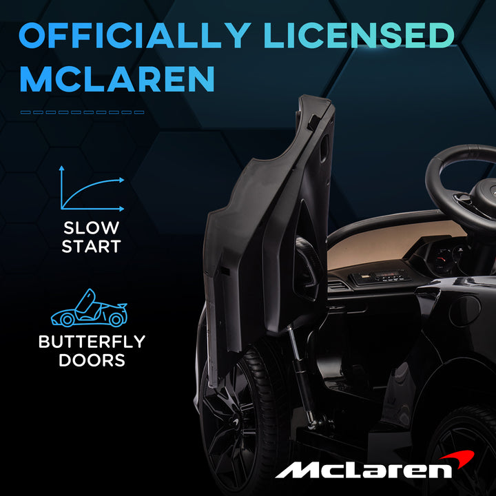 McLaren Licensed Kids Electric Ride-On Car, with Remote Control - Black