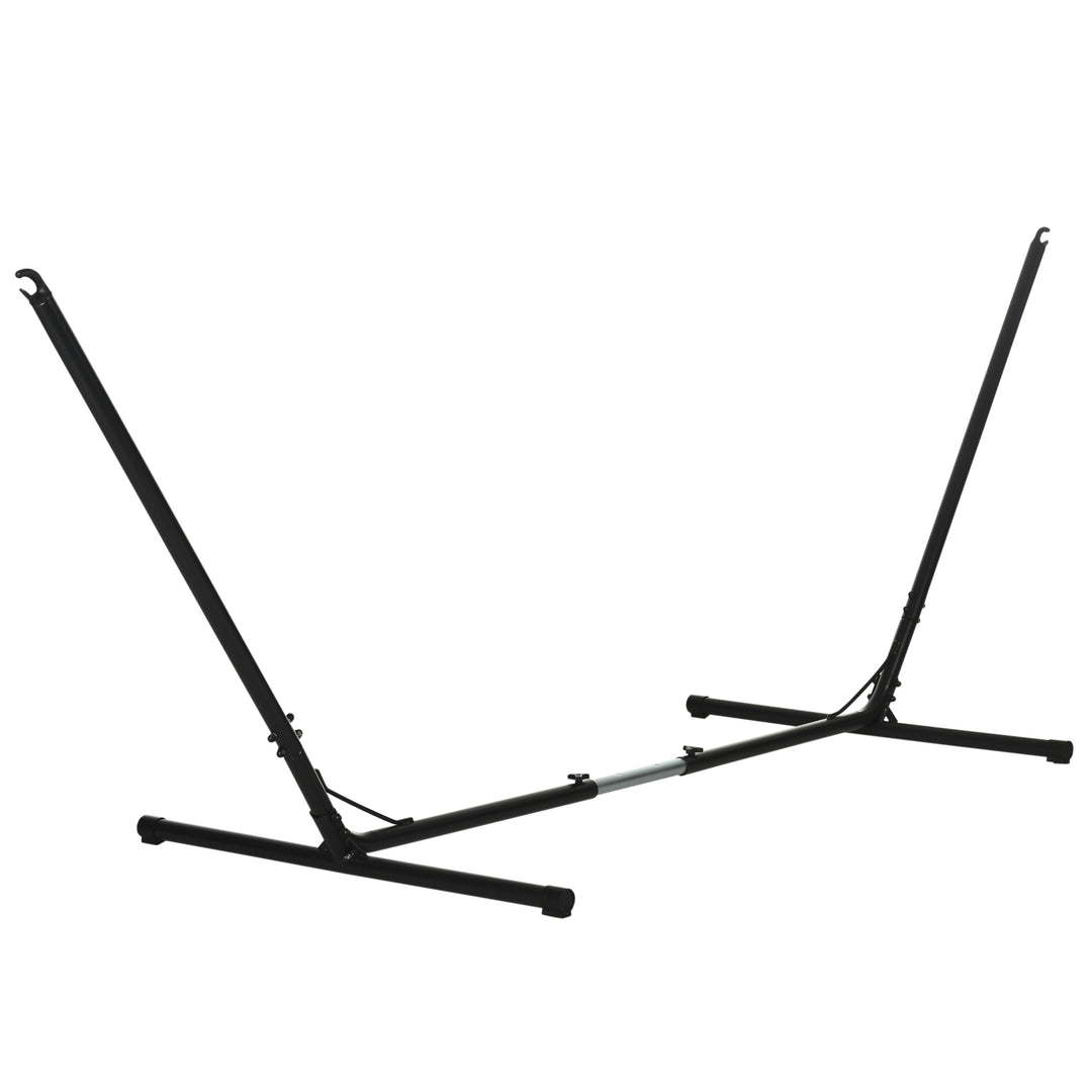 3.1–3.8m Adjustable Universal Hammock Stand Metal Frame Garden Camping Picnic Outdoor Patio Replacement – Stand Only