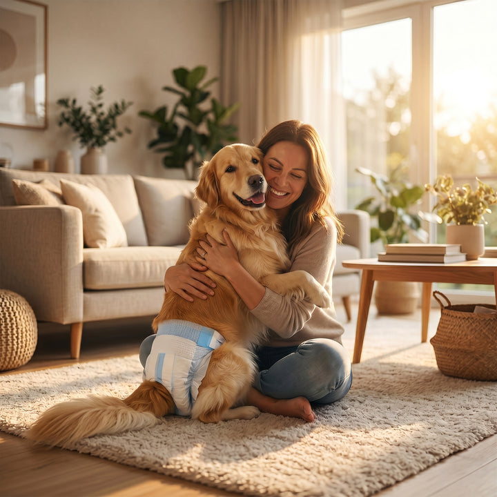 Disposable Dog Diapers Female for L Dogs Incontinence or Excitable Uri