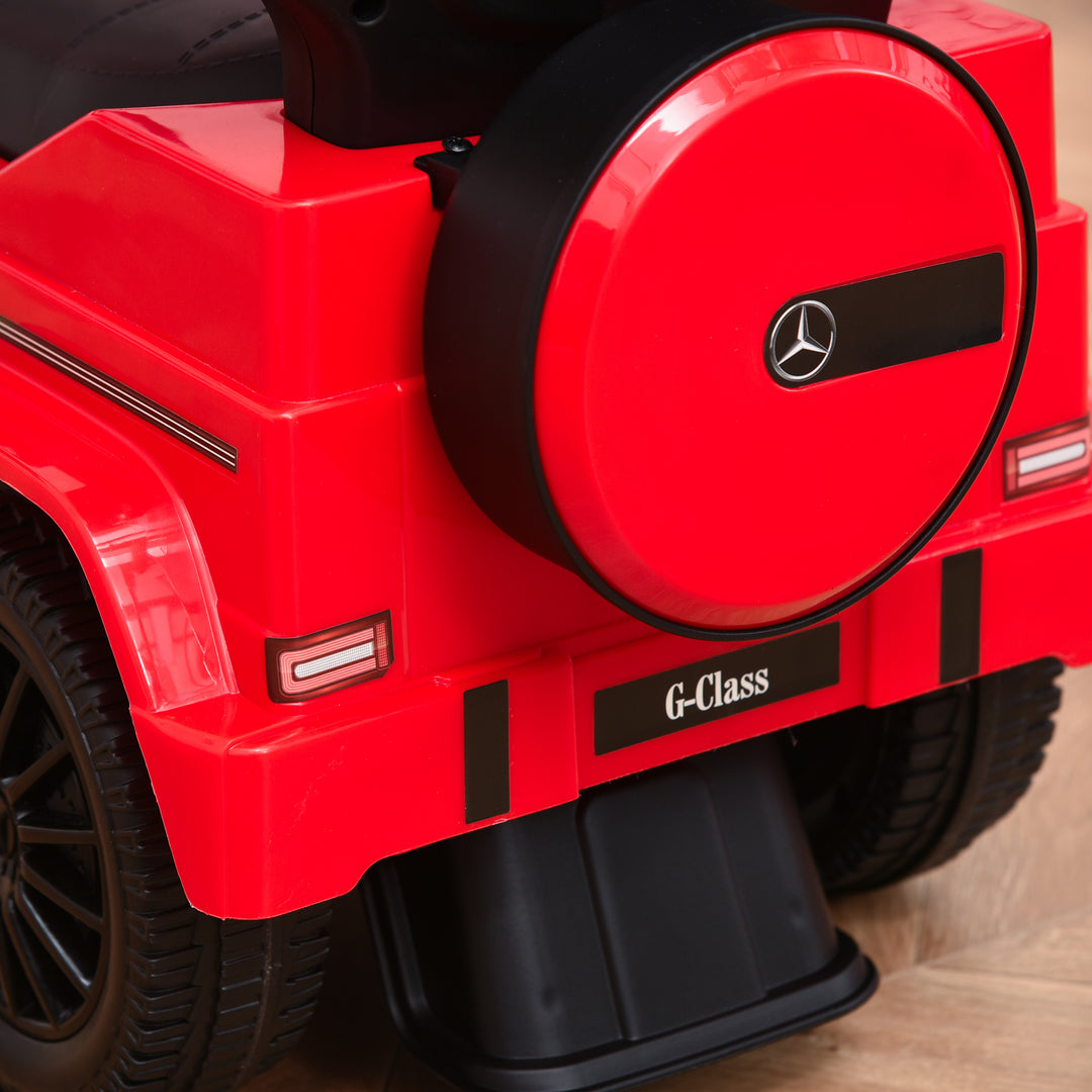 3 in 1 Kids Children Ride on Push Car Toddler Sliding Car G350 Licensed Walker Foot to Floor Slider Push-Along with Horn Steering Wheel NO POWER Manual, Red
