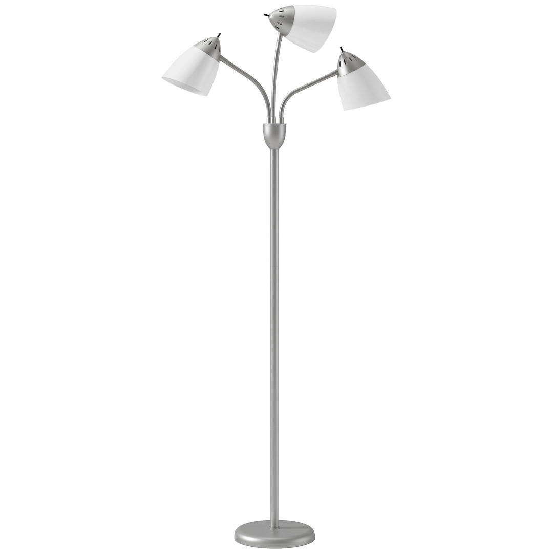 Arc Tree Floor Lamp with 3 Adjustable Rotating Lights, Industrial Stan