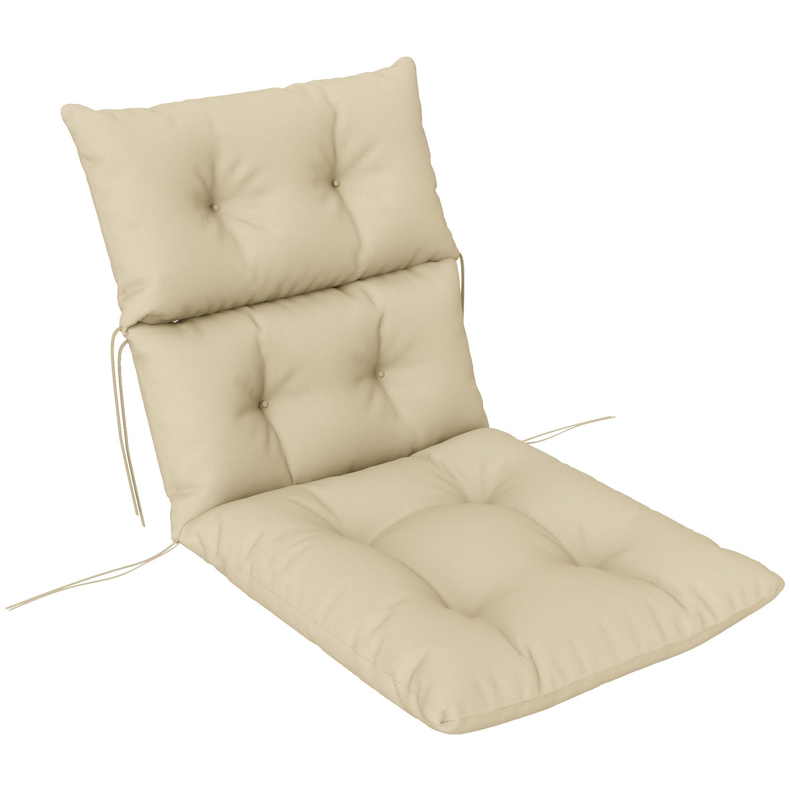 115 x 56cm Rocking Chair Padded Seat Cushion - Beige