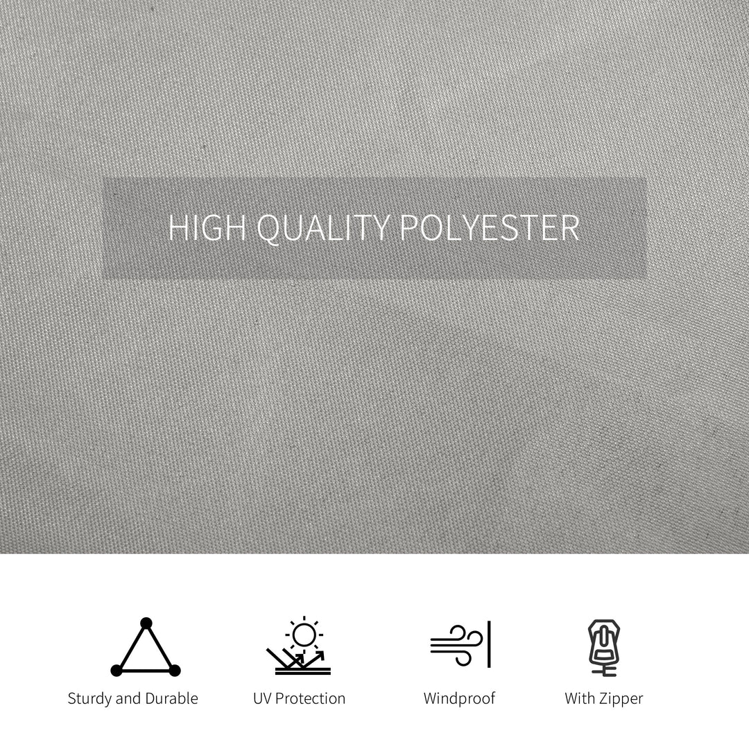 Set of Four 3 x 3m Gazebo Replacement Walls - Light Grey