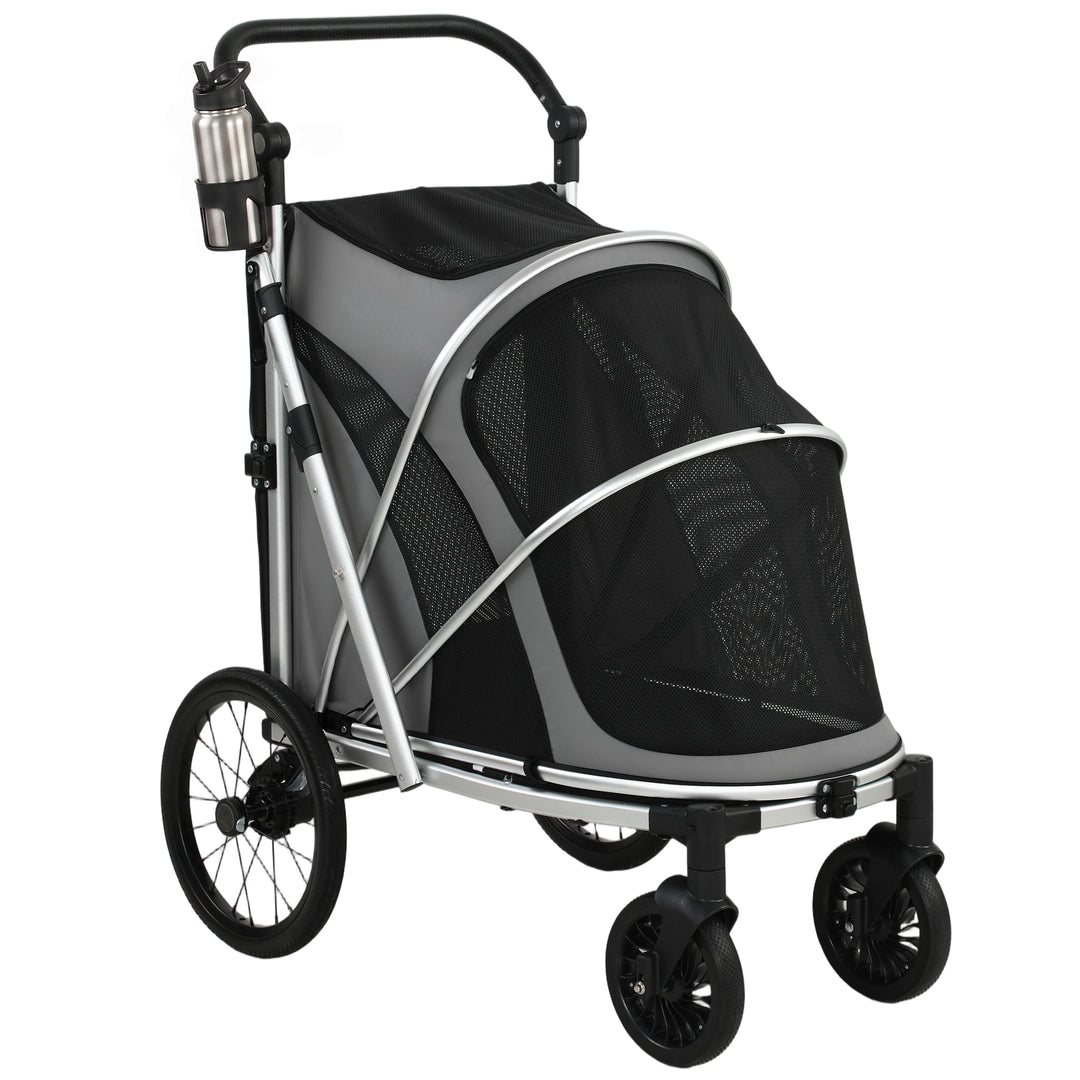 Dog Stroller, Easy Folding Pet Stroller for Small and Medium Dogs with