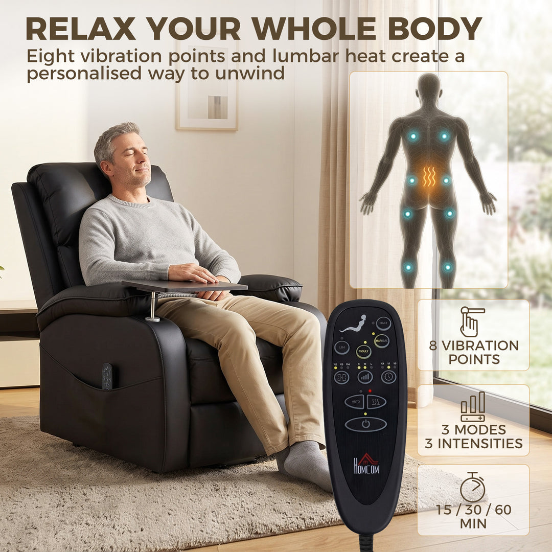 Riser Recliner Chair with Massage and Heat, Electric Lift Recliner - view 5