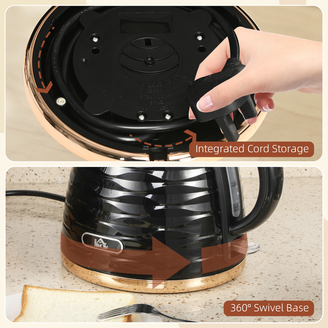 3kW Rapid Boil Honeycomb Kettle - Black