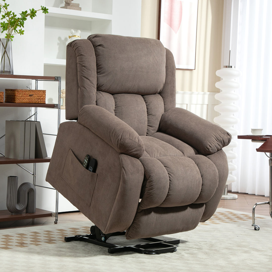 Riser Recliner Armchair with 8 Vibration Massage and Lumbar Heater, Wi