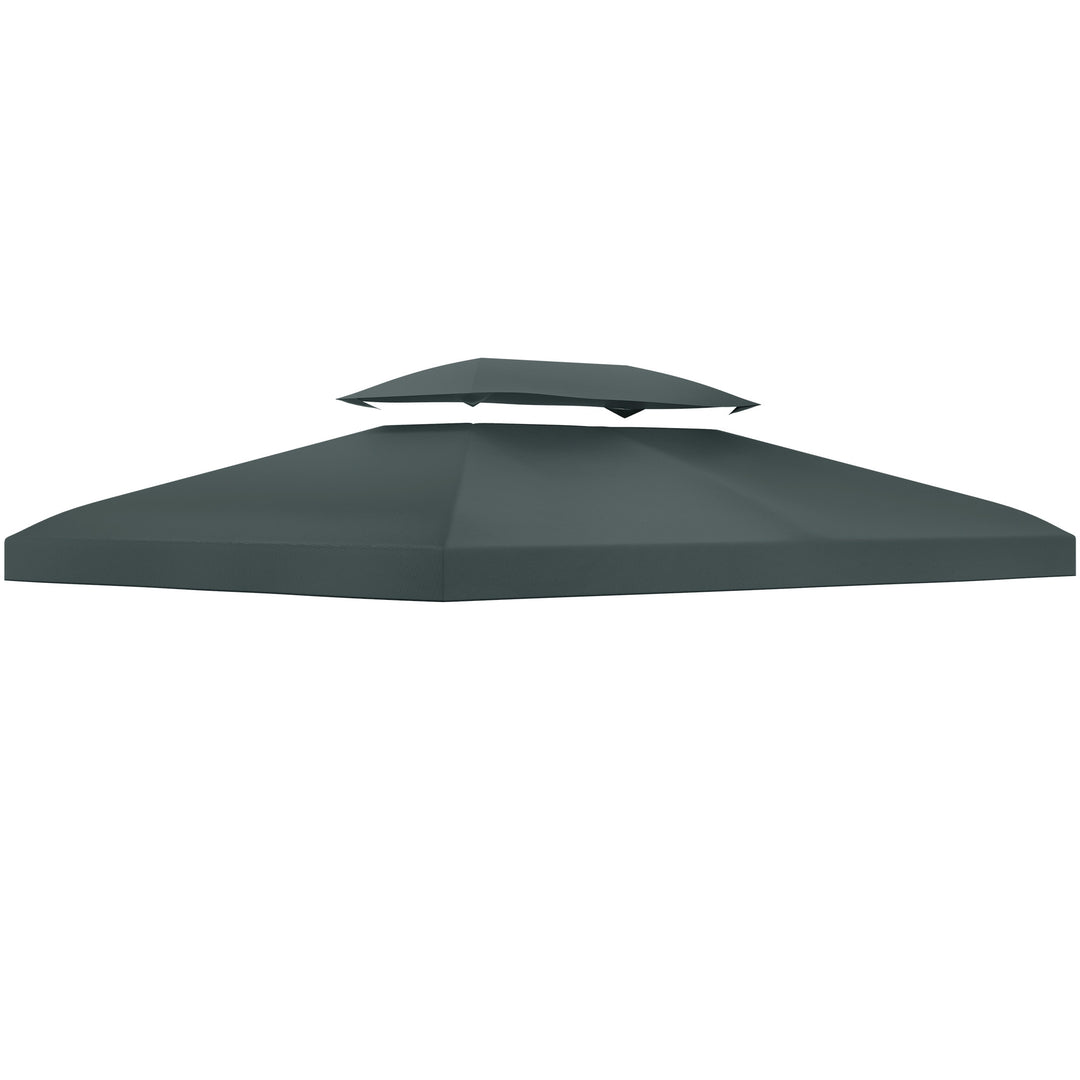 Gazebo Roof Replacement, for 3 x 4m Frames - Grey