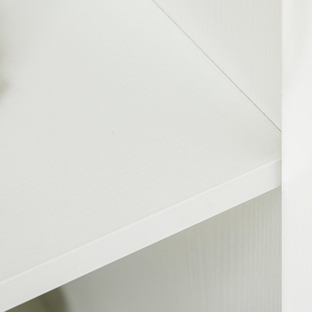 Two-Tier Locking Office Storage Cabinet - White