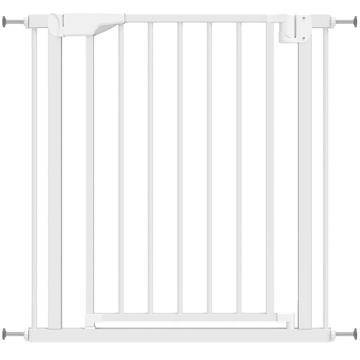 Baby Gate, Pet Safety Gate Pressure Fit, 76-81cm Wide with Two-Way Ope