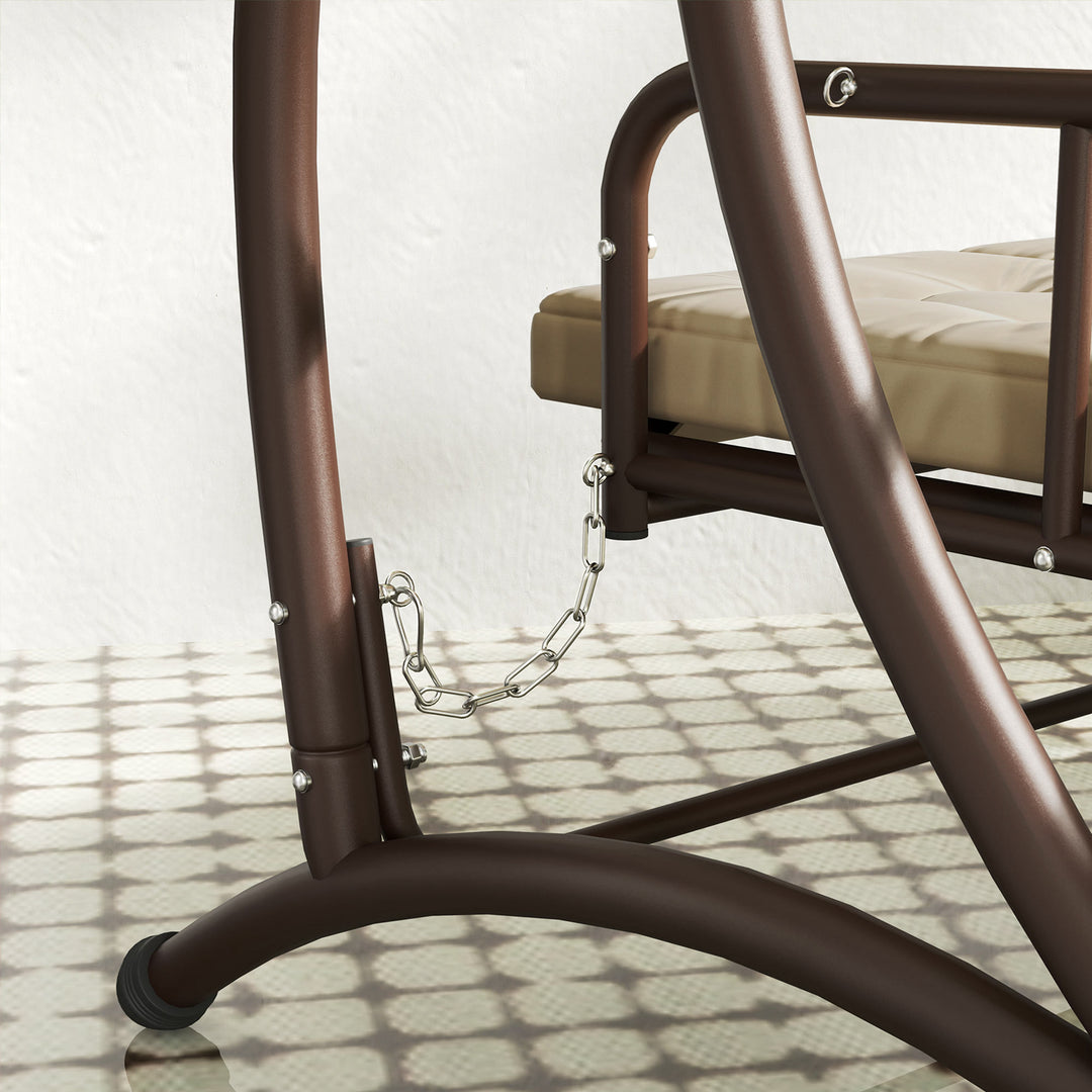 Convertible Three-Seater Swing Bed - Khaki