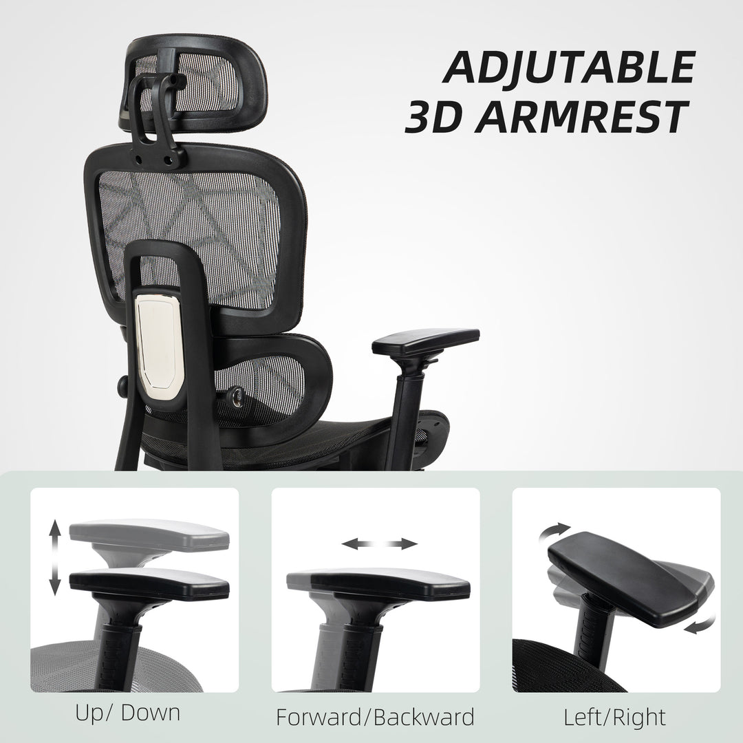 Multi-Adjustable Mesh Office Chair - Black