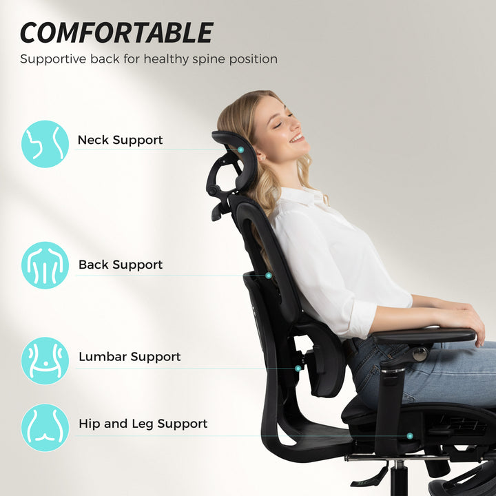 Ergonomic Office Chair, High Back Mesh Desk Chair