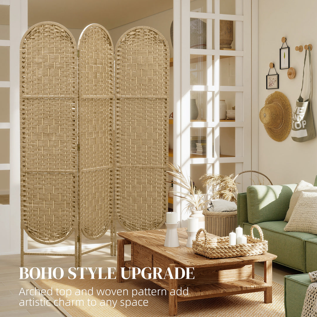 Freestanding Privacy Screen, 3 Panel Folding Room Divider for Living R