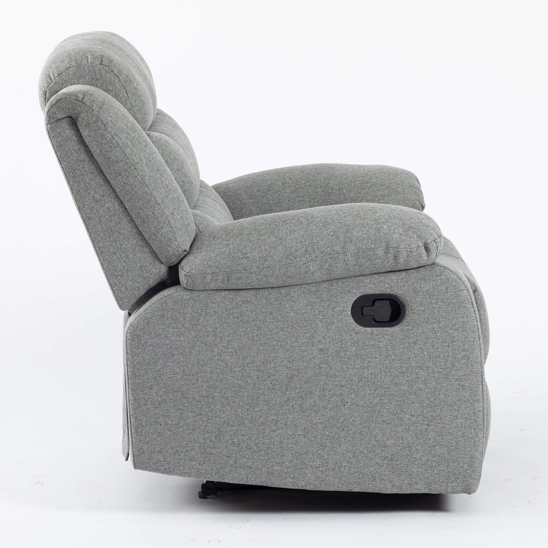 Turin Recliner Fabric 1 Seater Grey