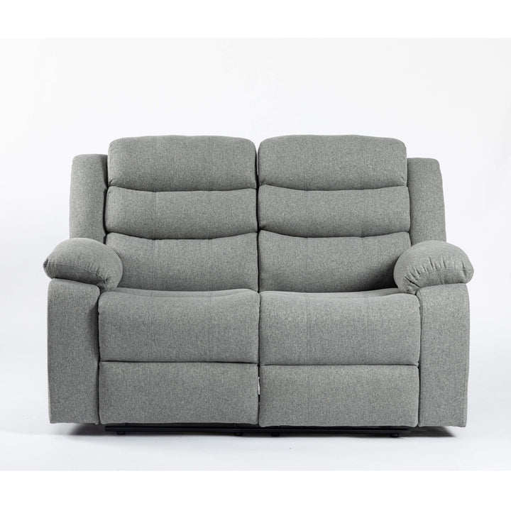 Turin Recliner Fabric 2 Seater Grey