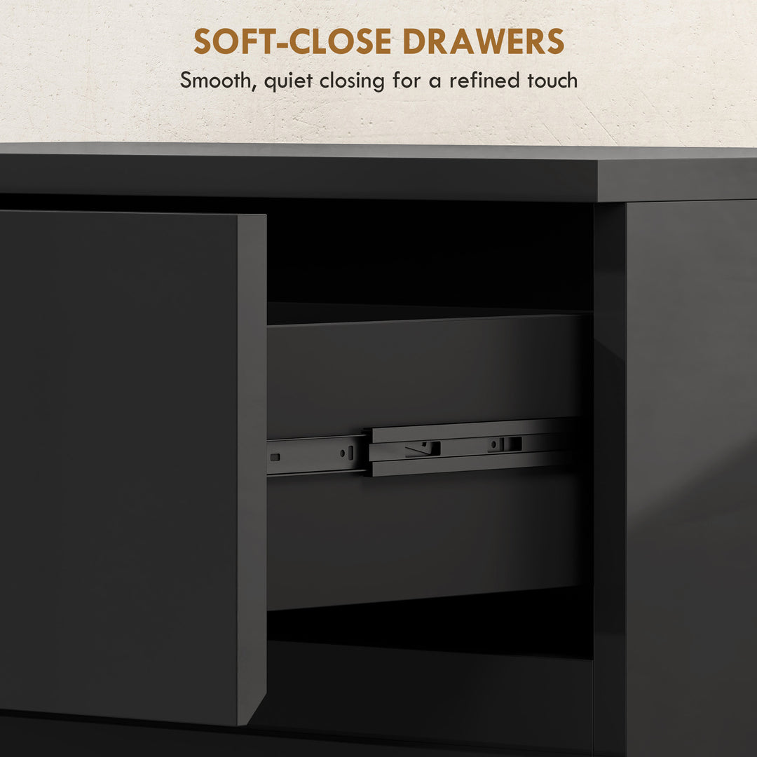 Chest of Drawers, 5-Drawer Storage Cabinets, Modern Dresser, Storage D