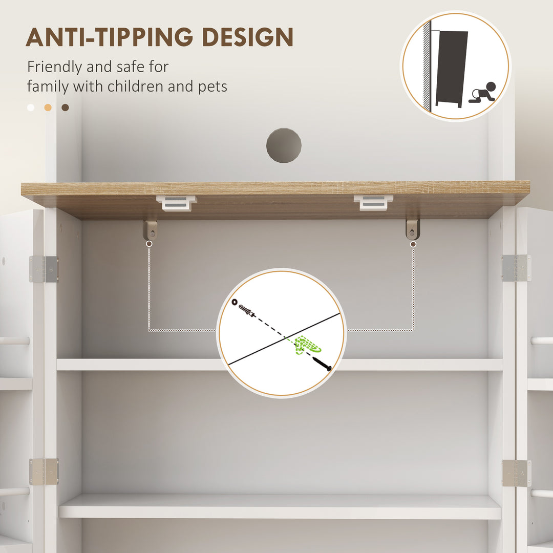 Two-Part Kitchen Storage Cabinet