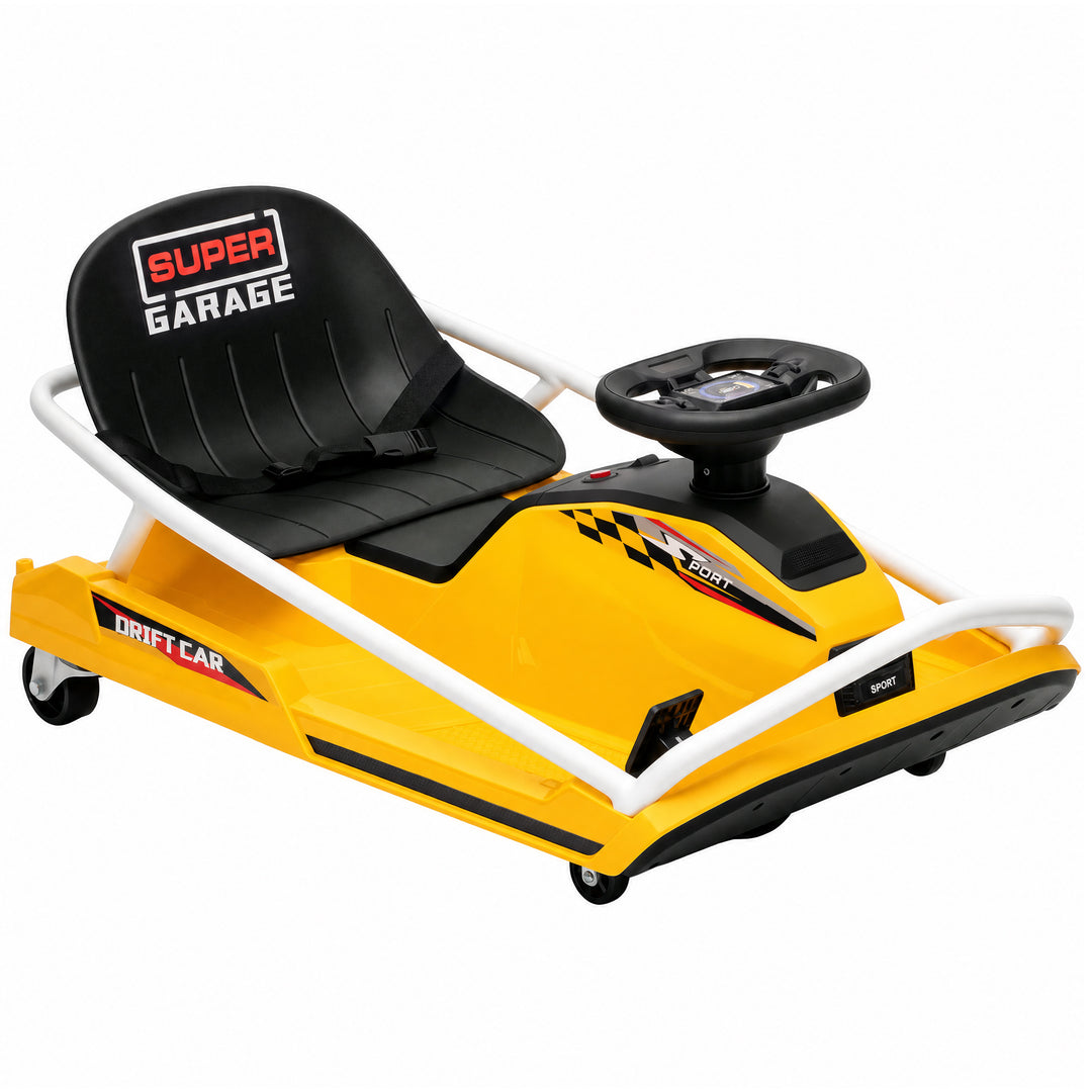 24V Electric Go Kart for Kids with Drift Mode, 300W Brushless Motor, S