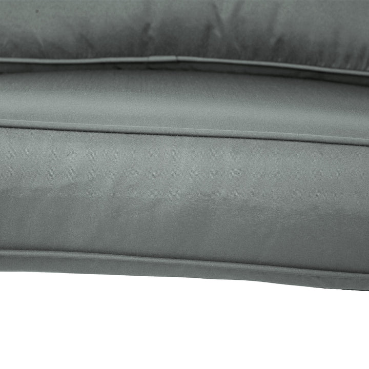 2 Seater Back and Seat Cushion Pillows Replacement, Patio Chair Cushions Set for Indoor Outdoor, Charcoal Grey