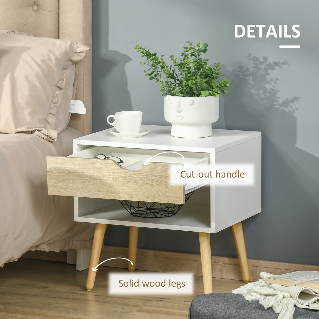 MCL Set of 2 Bedside Table with Drawer and Shelf
