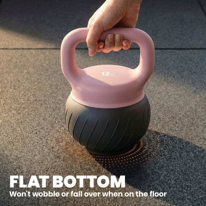 Soft Kettlebell, 12kg Kettle Bell with Anti-Slip Grip for Home Gym Wei