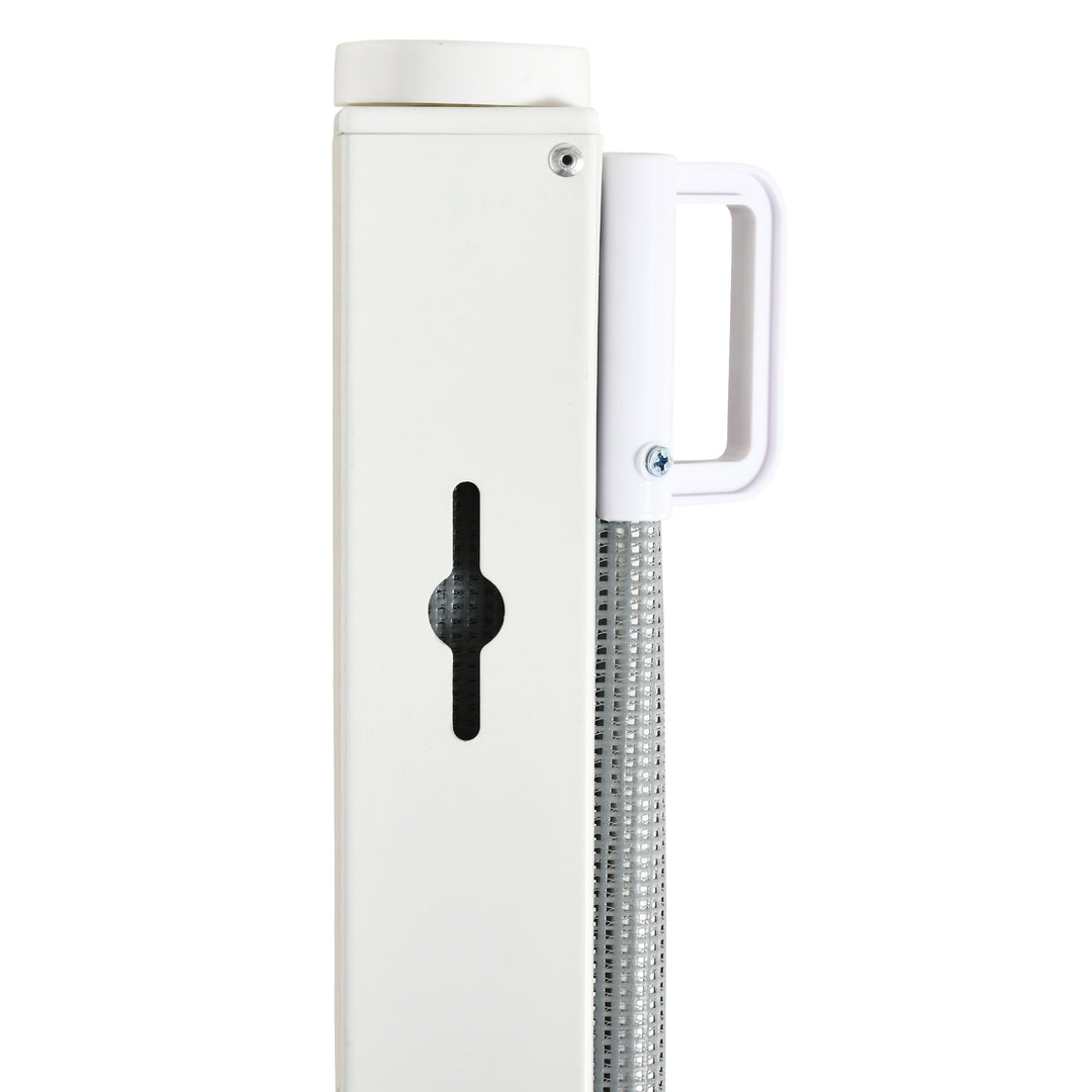 Retractable Stair Gate for Dogs, Pet Mesh Safety Gate Extends up to 115cm for Doorways Indoor- Grey