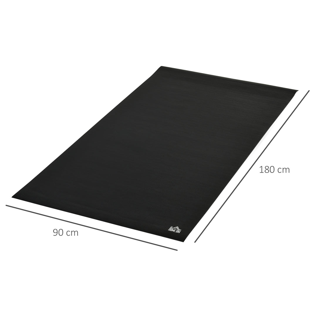 HOMCOM Exercise Mat: Non-Slip Floor Protector for Gym, Fitness, Workouts, 180 x 90cm | Aosom UK