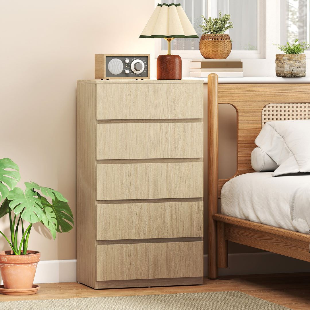 Chest of Drawers, 5-Drawer Storage Cabinets, Modern Dresser, Storage D